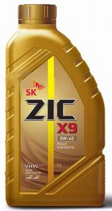 ZIC X9 5w40 1л синтетика, масло моторное, замена ZIC XQ